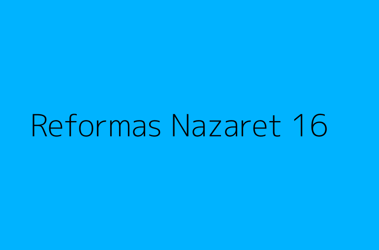 Reformas Nazaret 16